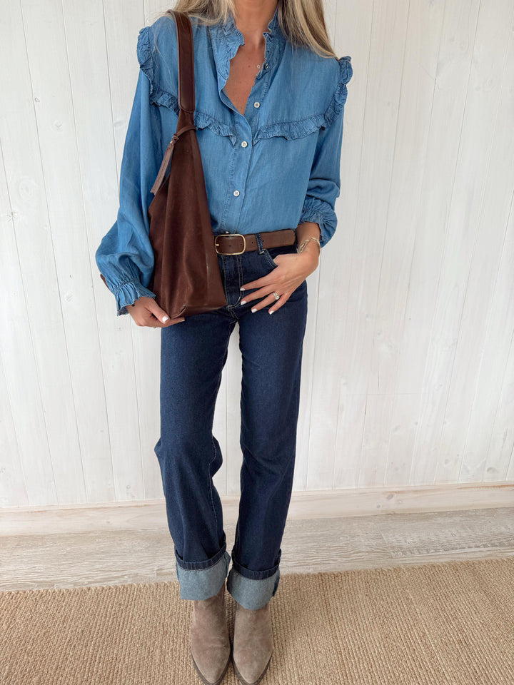 BLUSA WESTERN AZUL