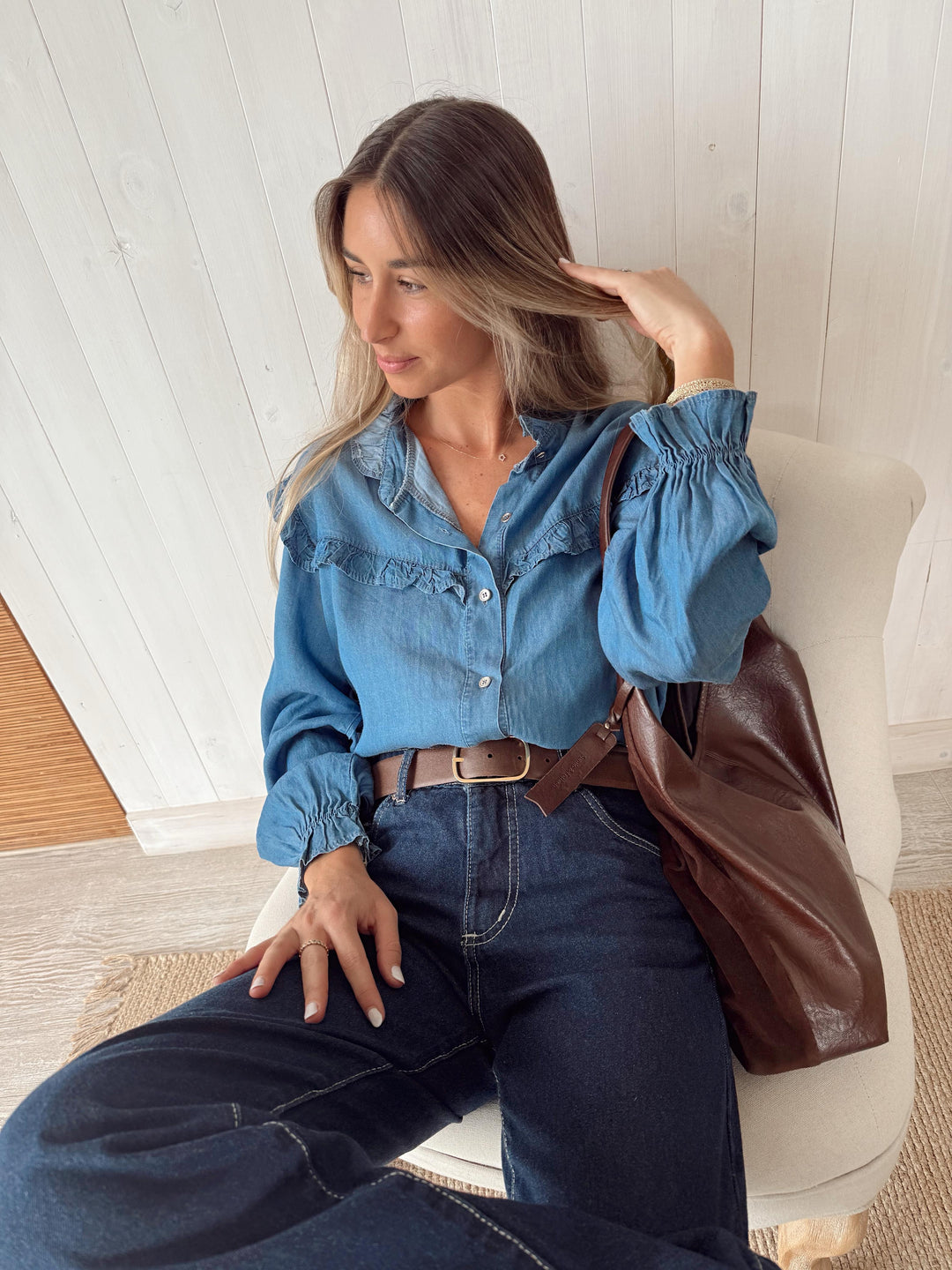 BLUSA WESTERN AZUL