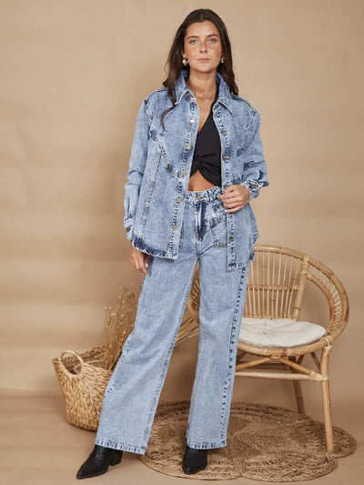 CAMISA VAQUERA AZUL