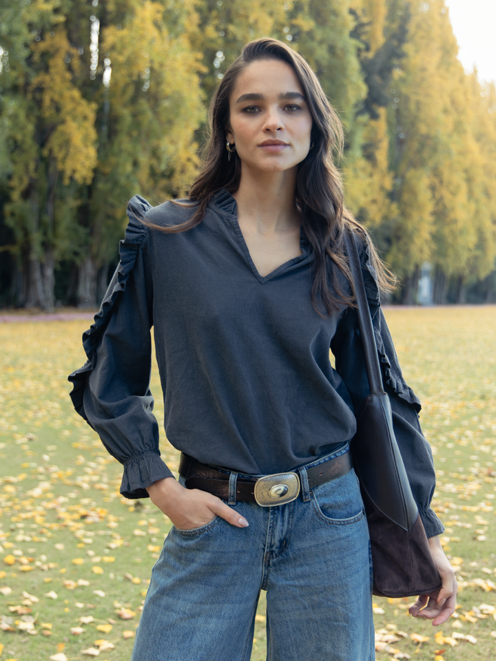 BLUSA COTELE GRIS