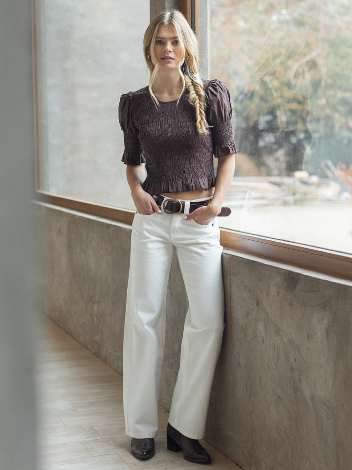 BLUSA ELOISA CAFE