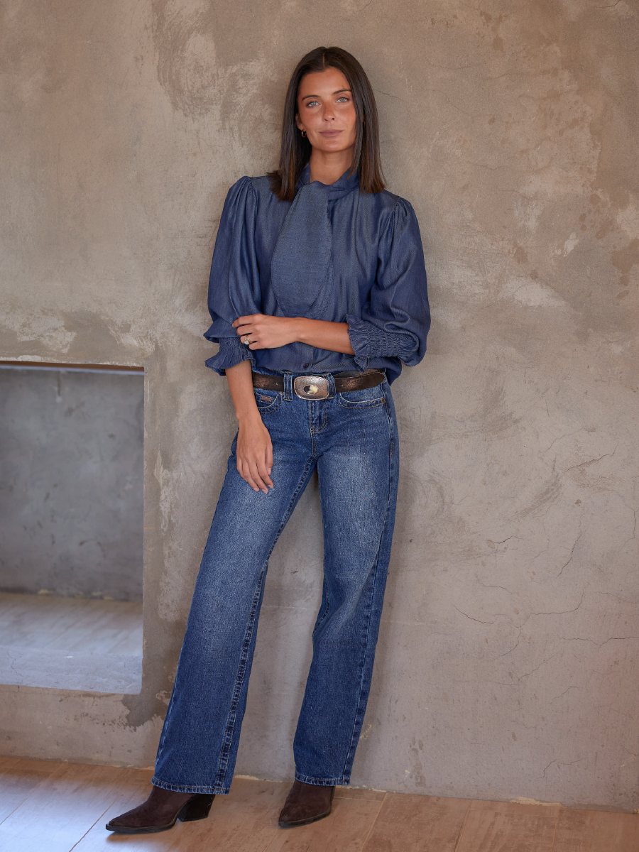 BLUSA FEMME AZUL OSCURO