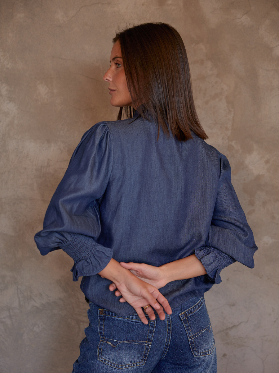 BLUSA FEMME AZUL OSCURO