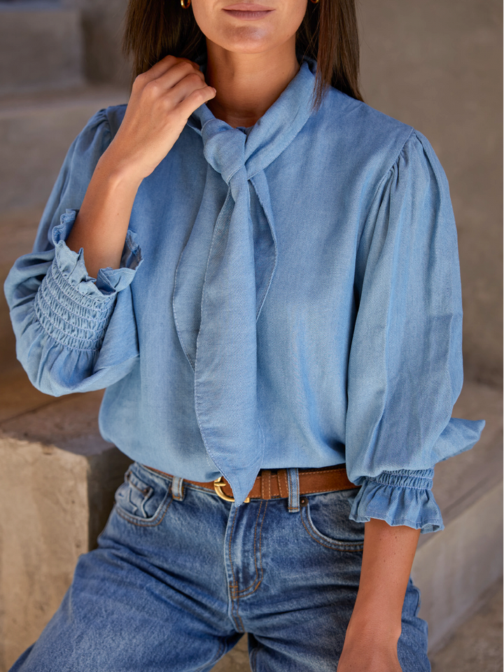 Blusa Femme celeste