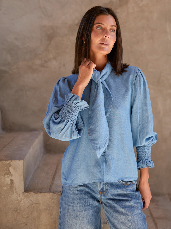 Blusa Femme celeste