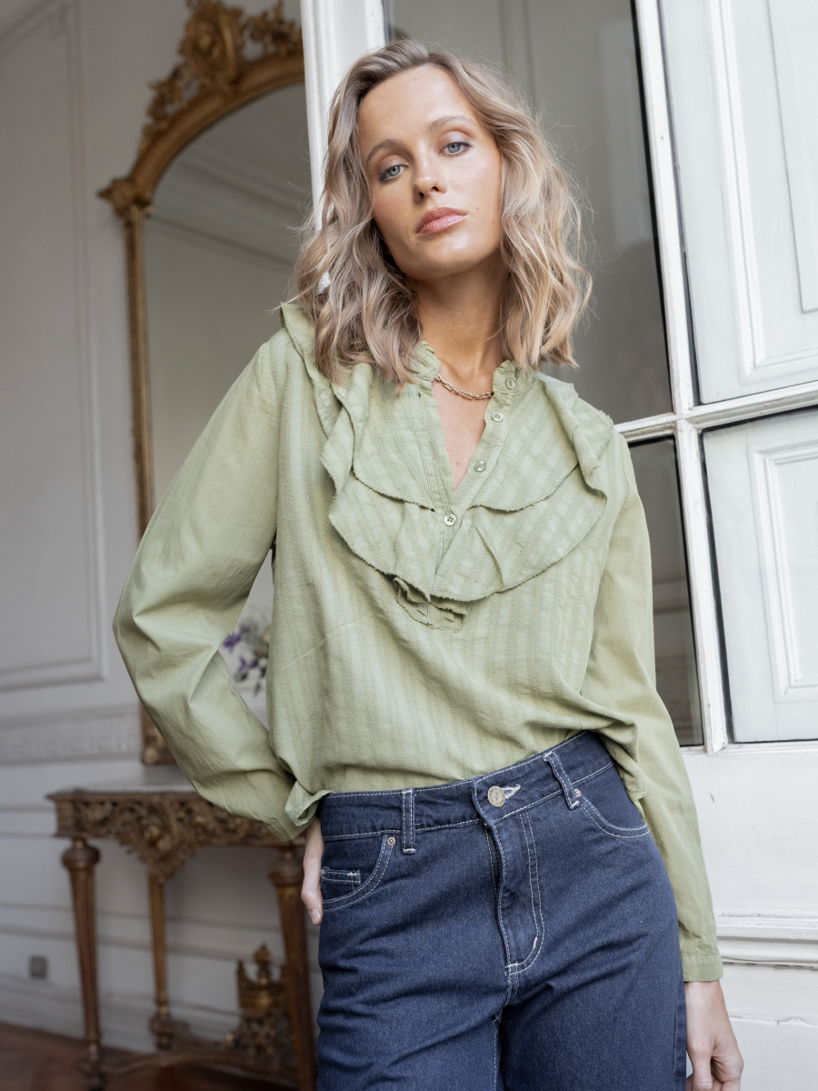 BLUSA GARDENIA BEIGE