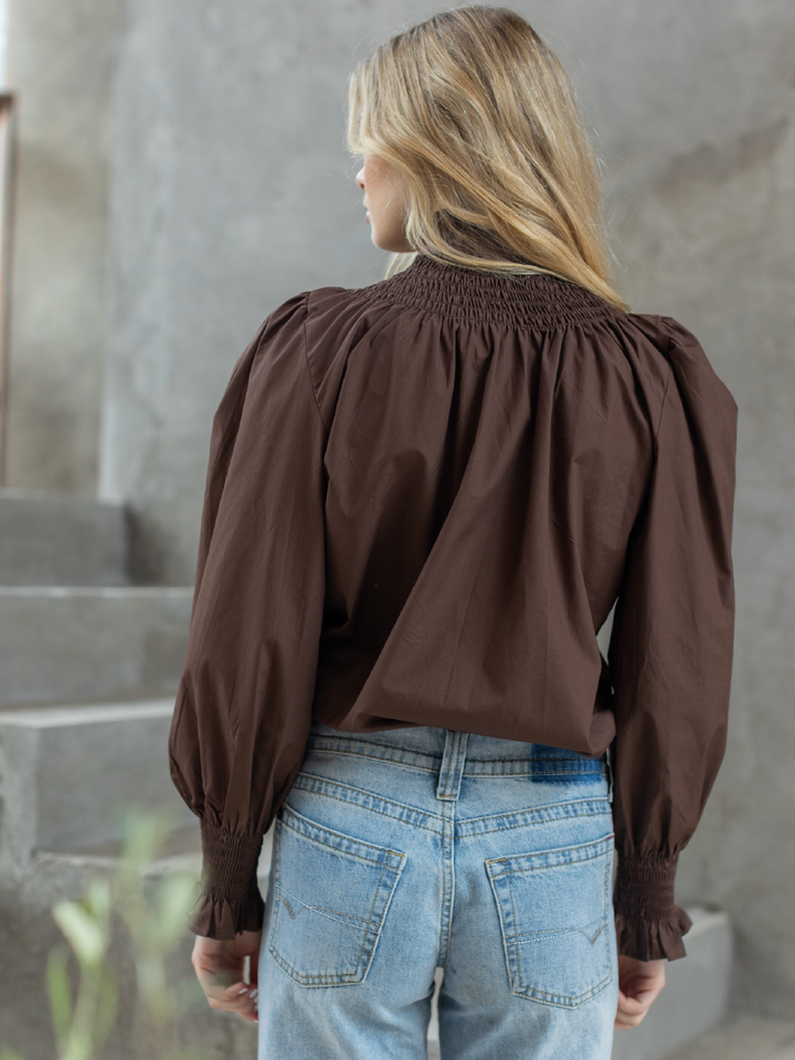 BLUSA HORTENSIA CAFE