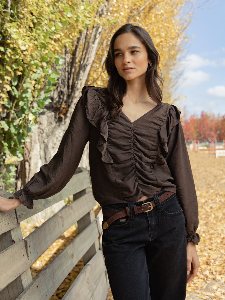 BLUSA MARY CAFE