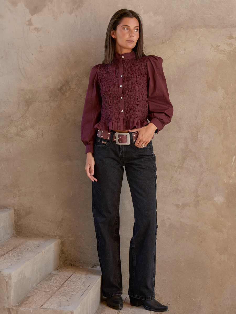 BLUSA NOELIA BURDEO
