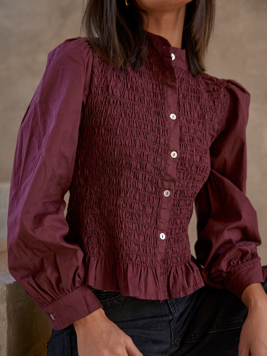 BLUSA NOELIA BURDEO