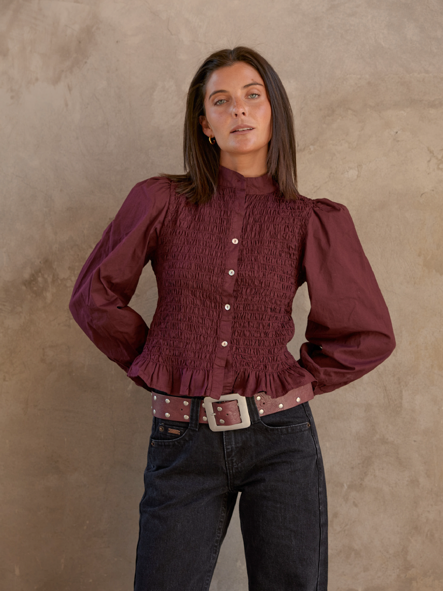 BLUSA NOELIA BURDEO