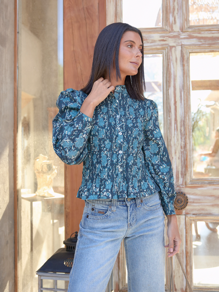 BLUSA NOELIA CELESTE