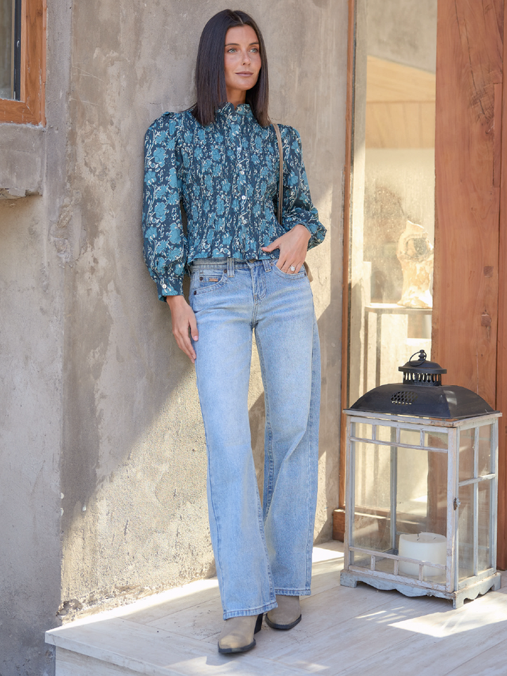 BLUSA NOELIA CELESTE