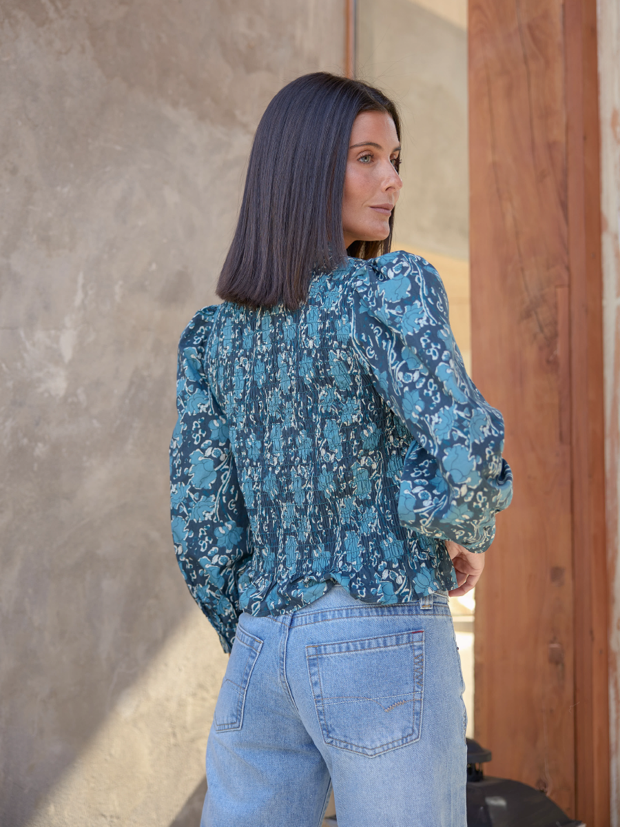 BLUSA NOELIA CELESTE