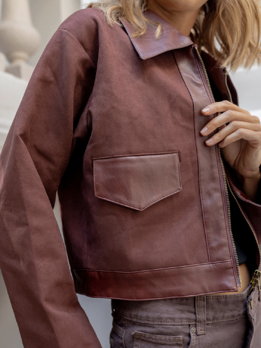 CHAQUETA MAGNOLIA BURDEO