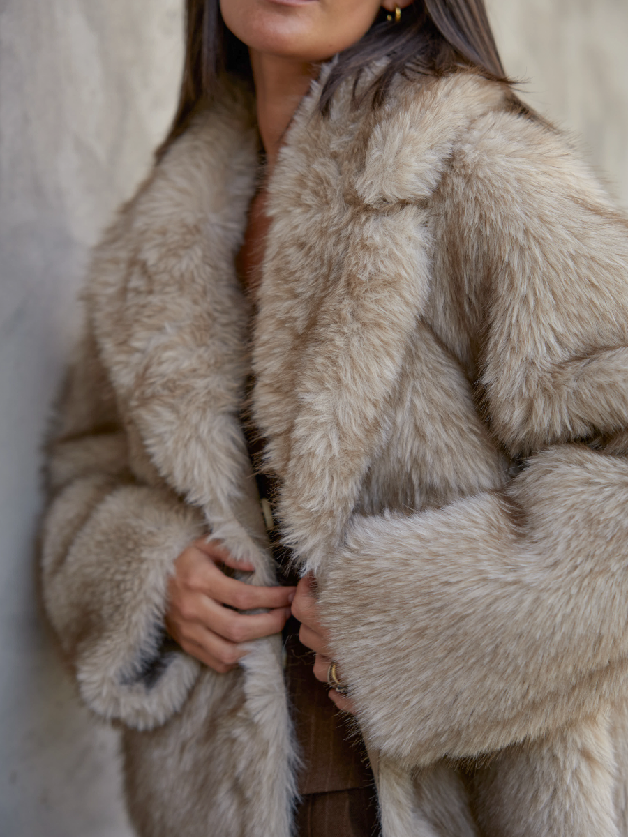 CHAQUETA REVERSIBLE TAUPE