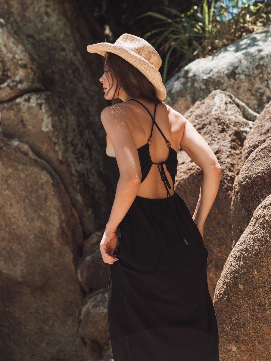 CORAL DRESS NEGRO