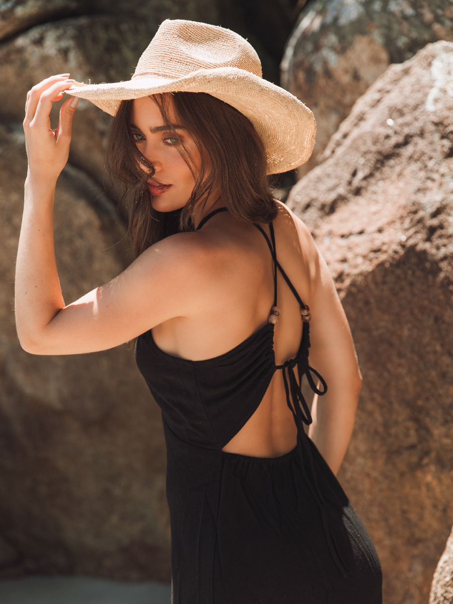 CORAL DRESS NEGRO
