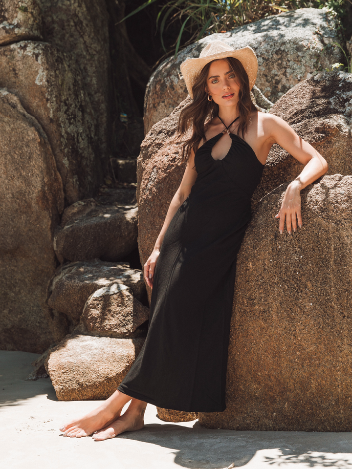 CORAL DRESS NEGRO