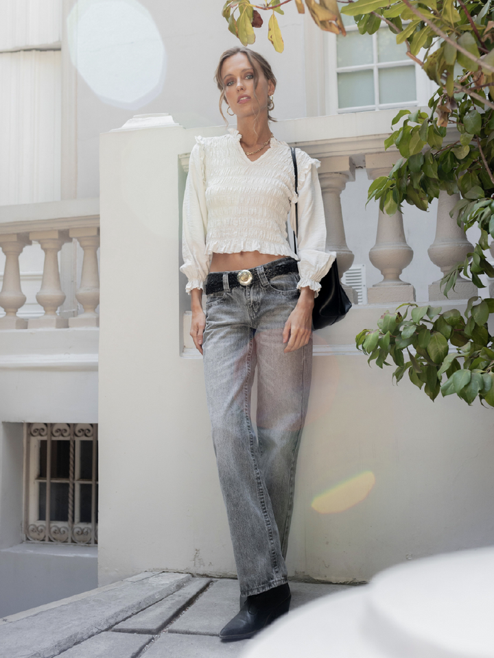 PANTALON JUANA GRIS