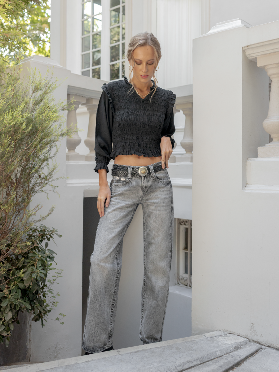 PANTALON JUANA GRIS