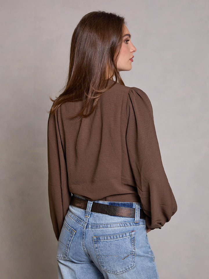 LUISA TOP CAFÉ OSCURO