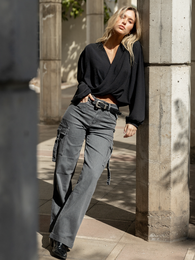 POCKET PANT GRIS OSCURO