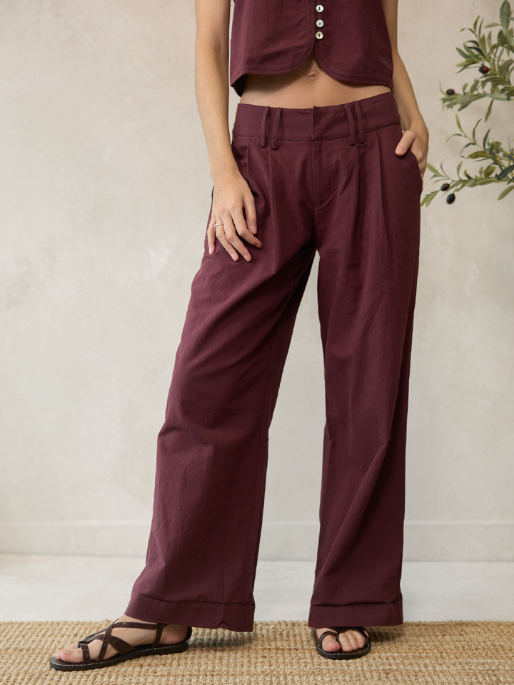 PANTALÓN ALBA BURDEO