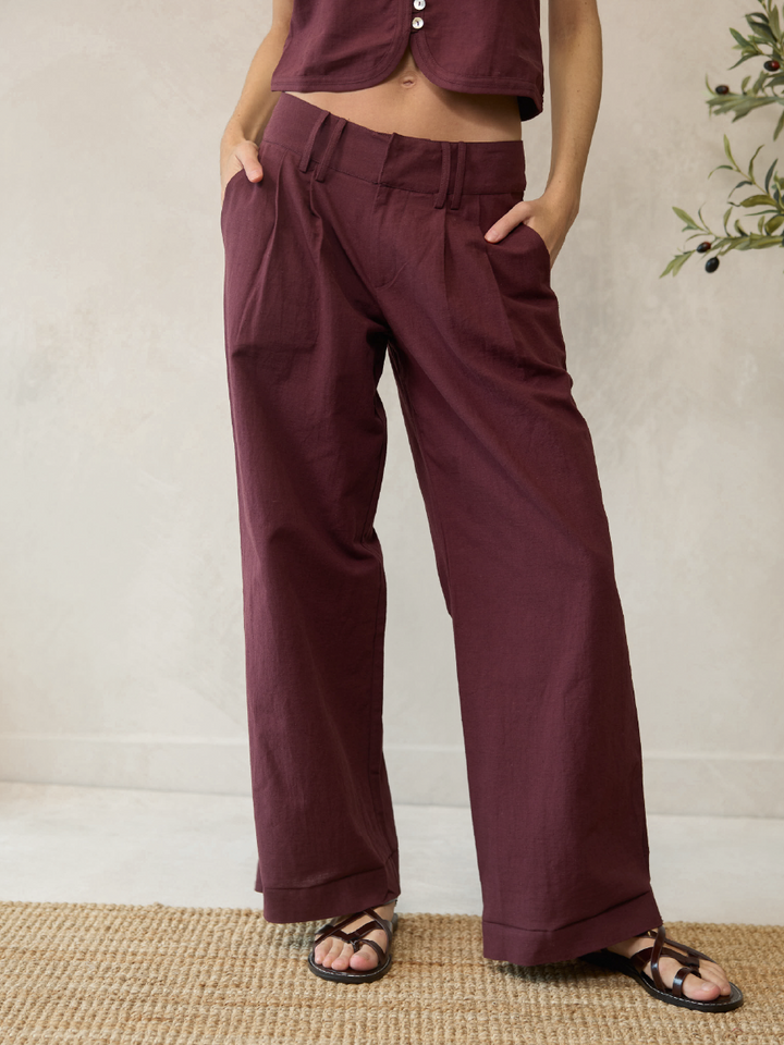 PANTALÓN ALBA BURDEO