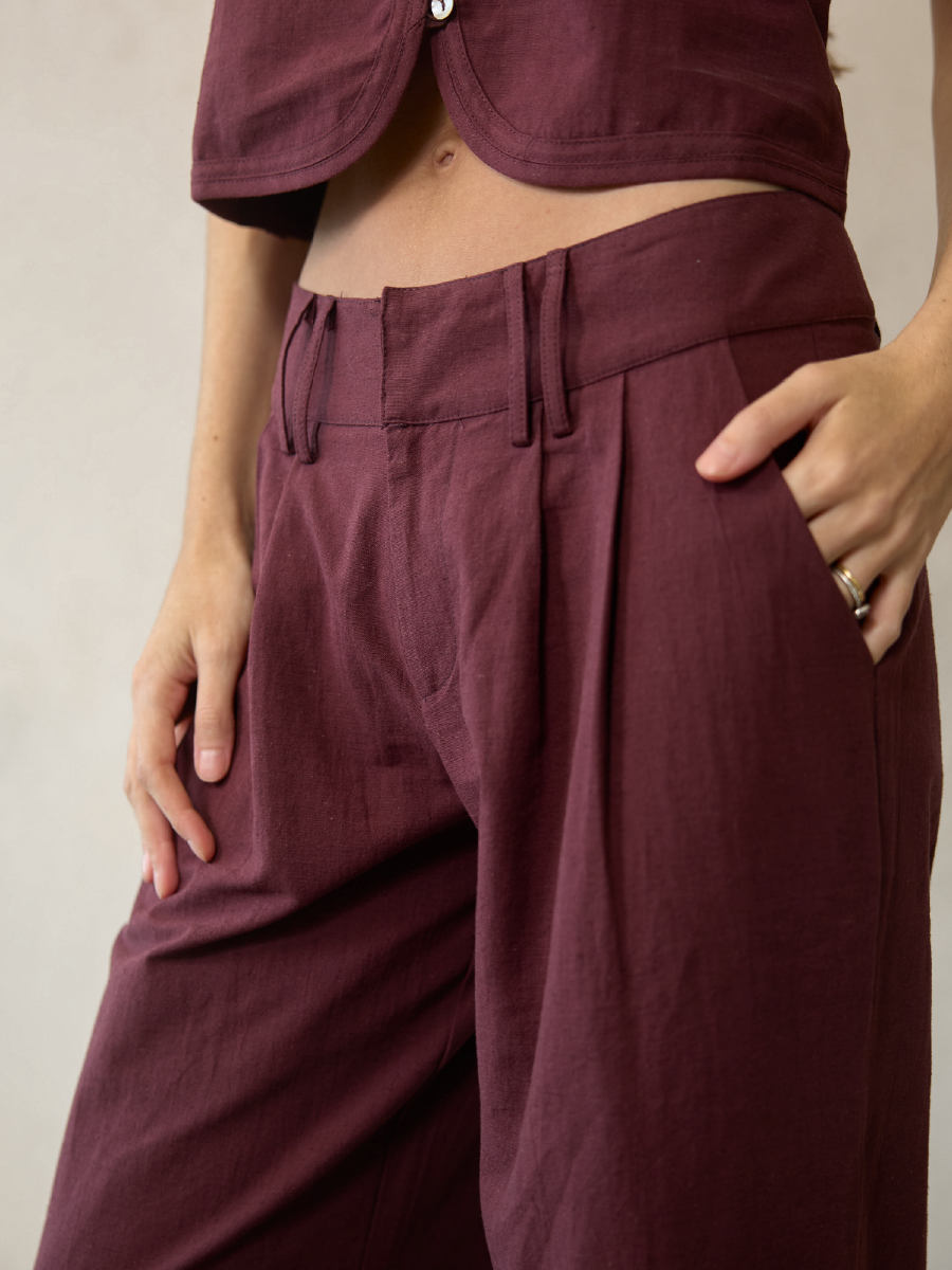 PANTALÓN ALBA BURDEO