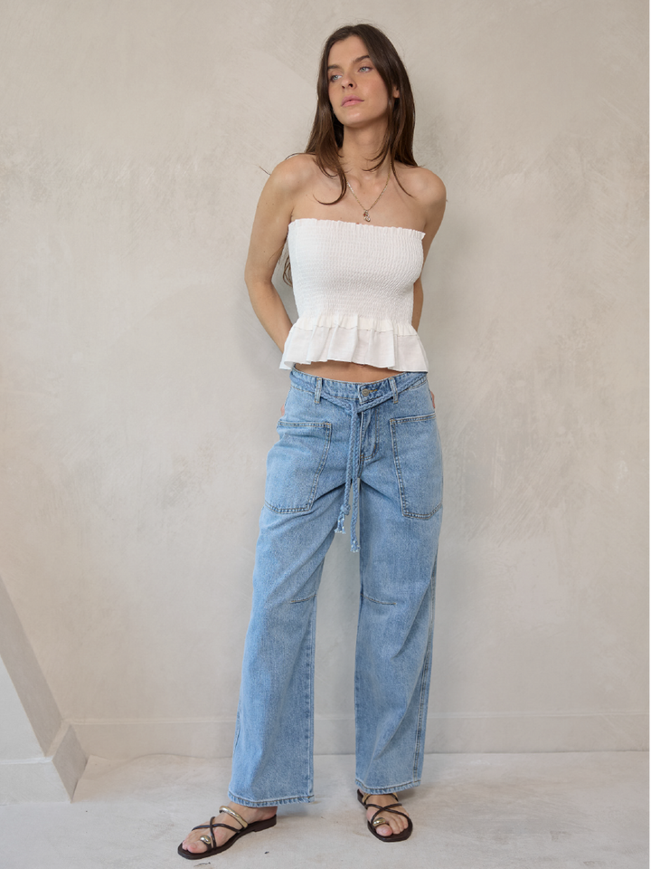 PANTALON ARYA CELESTE