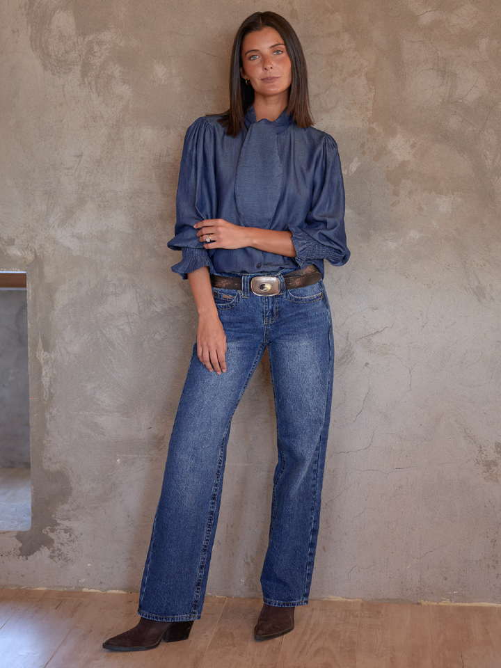 PANTALÓN JUANA AZUL OSCURO