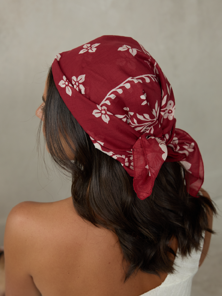 PAÑUELO ESTAMPADO ROJO