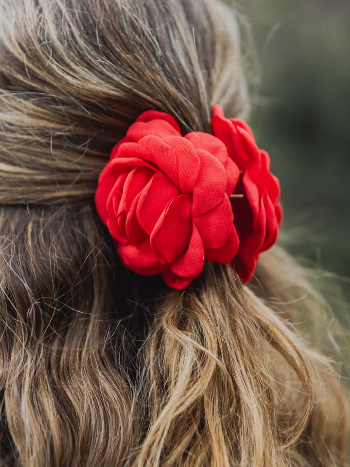 PINCHE ROSA ROJO