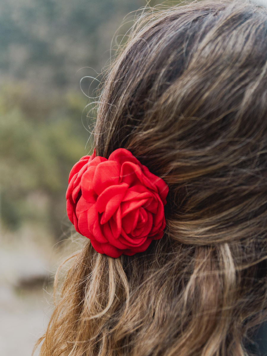 PINCHE ROSA ROJO
