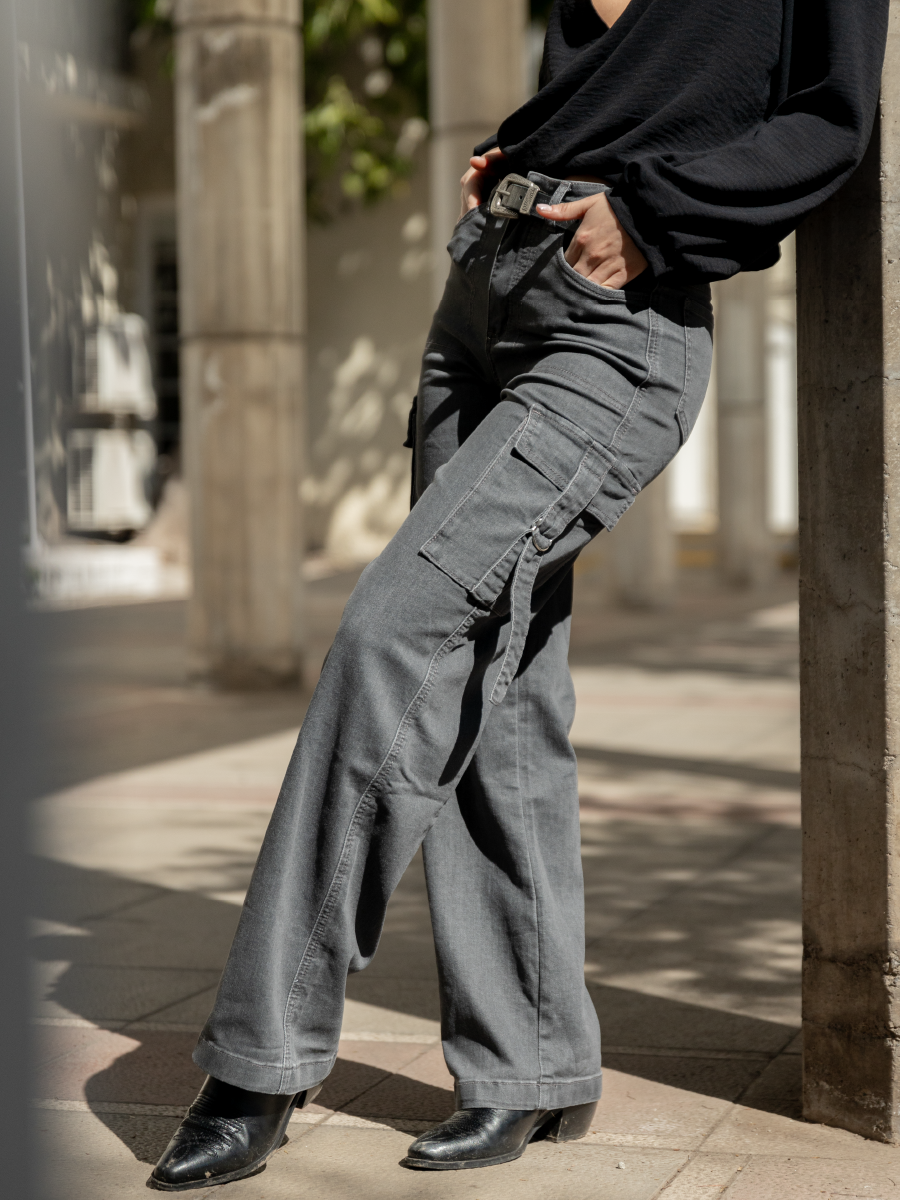 POCKET PANT GRIS OSCURO