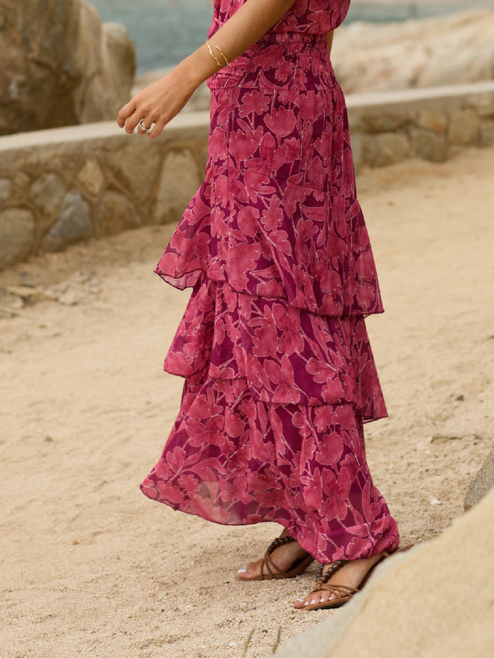 POLLERA AMBAR ROSADO