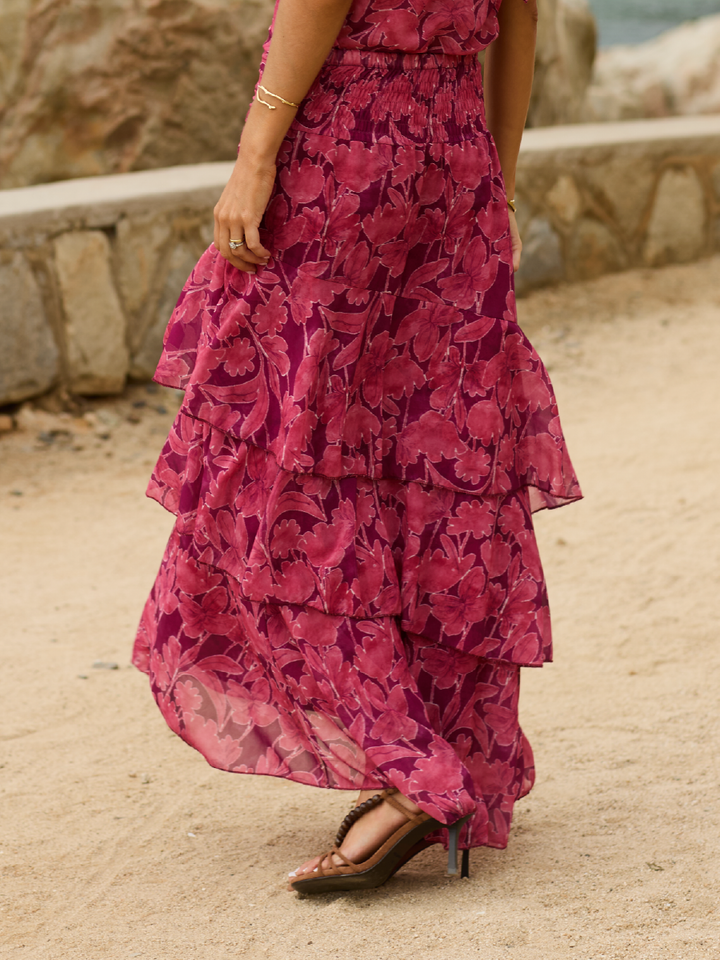 POLLERA AMBAR ROSADO