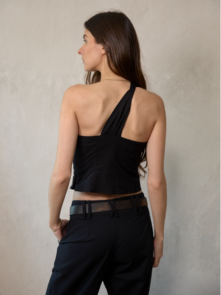 TOP AMAPOLA NEGRO