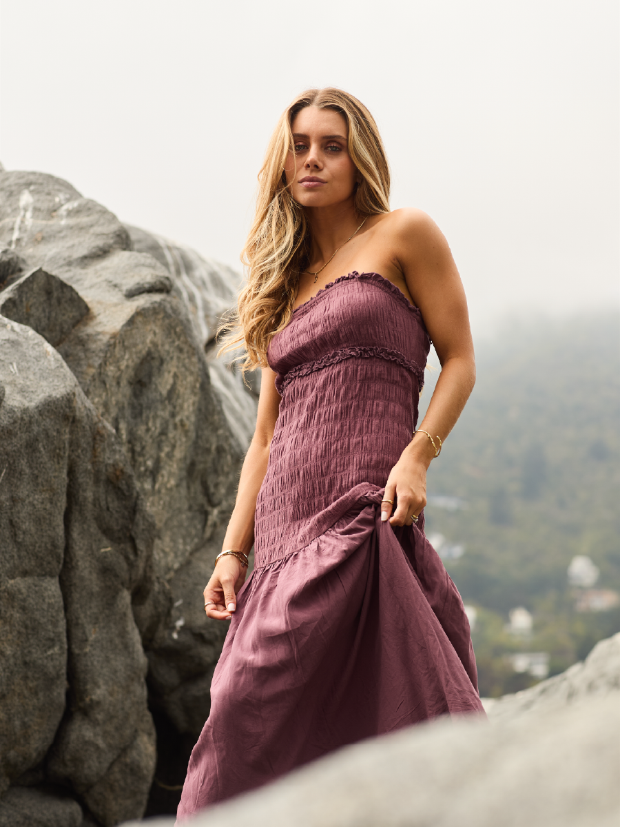 VESTIDO CADIZ BURDEO